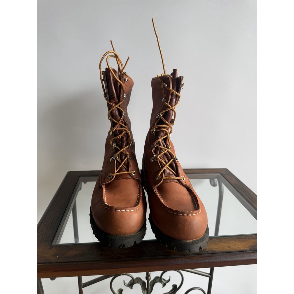 Vintage Red Wing Boots Irish Setter Moc Toe  Model 10192 Union Made Size 7.5